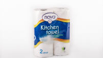 NOVA KITCHEN TOWELS 56 SHEETS 2PLY; PACK SIZE:12×2