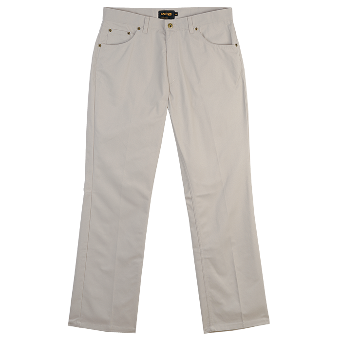 MENS 5 POCKET CHINO STONE - Tuff Supplies