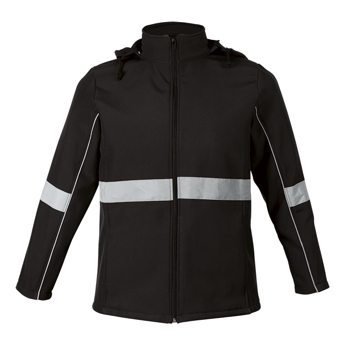Axis Soft Shell Reflective Jacket Black - Tuff Supplies