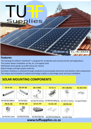 AERI-RAIL KIT FOR SOLAR TILED ROOF -6 PANELS